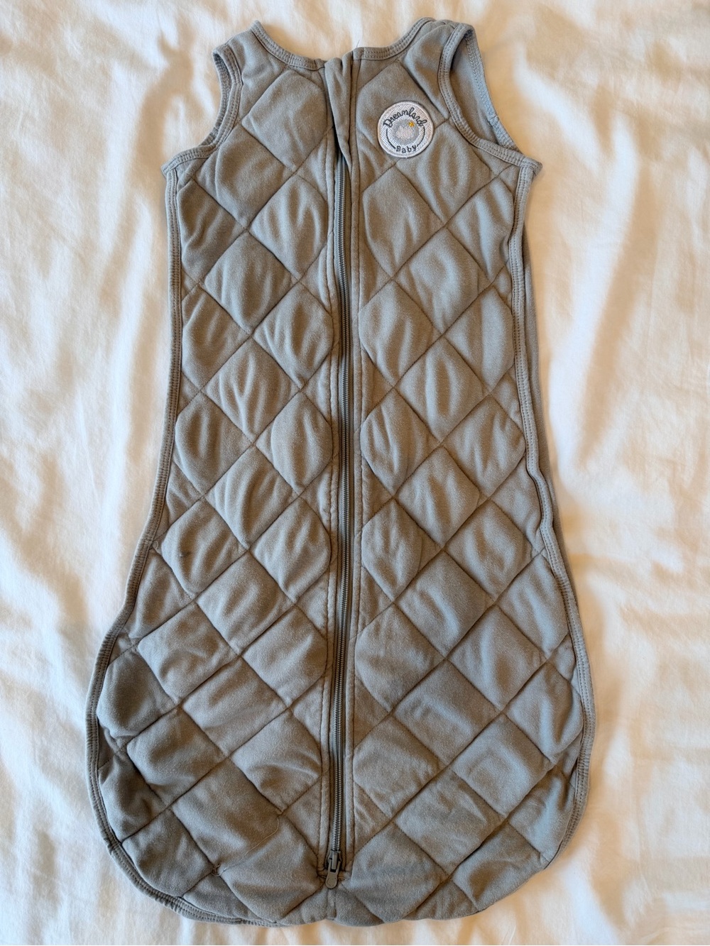 Dreamland Baby Quilted Sleeveless Sleep Sack - Gray - 6-12 months Medium